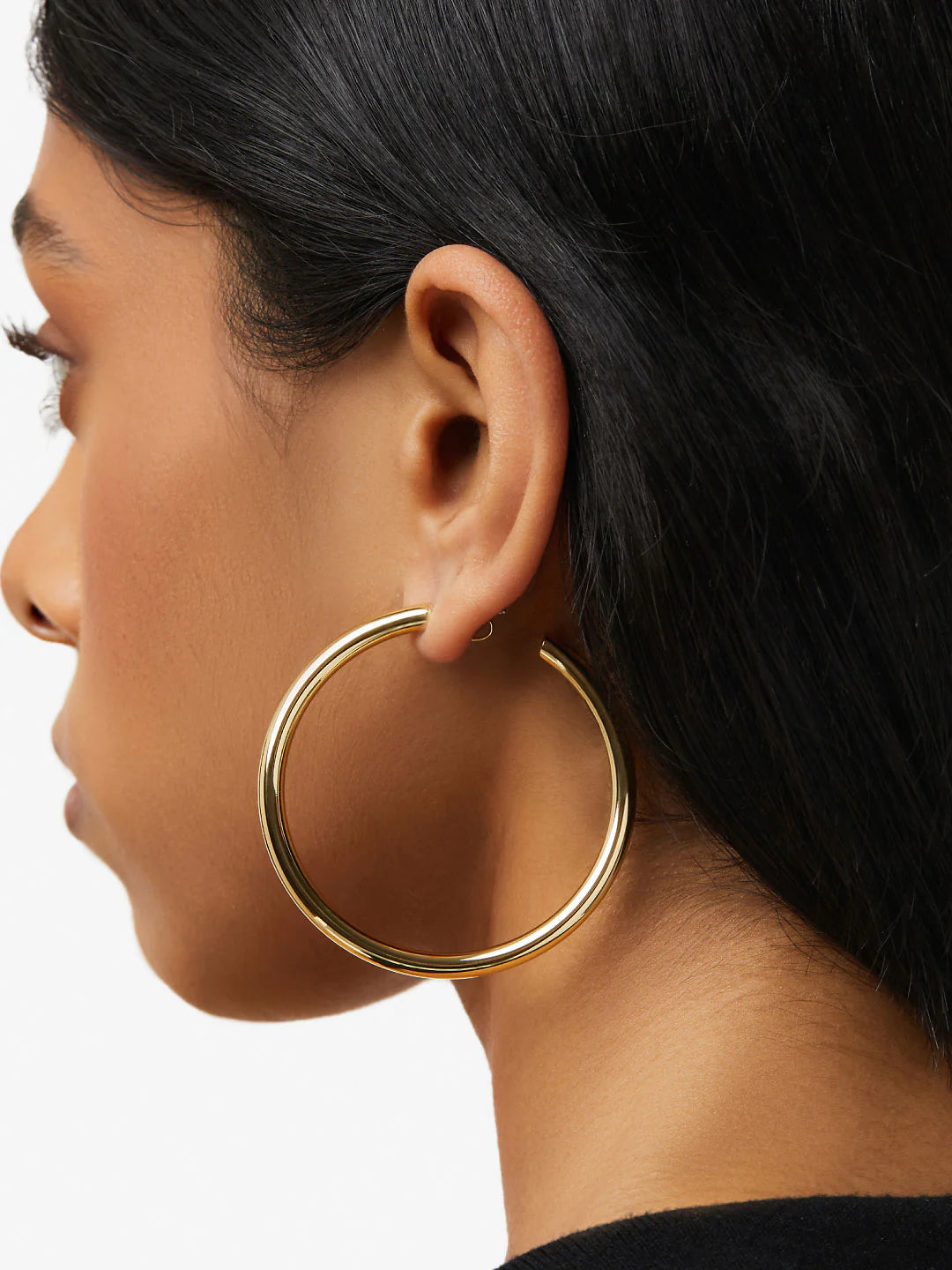 ShinePearls Large Hoop Earrings