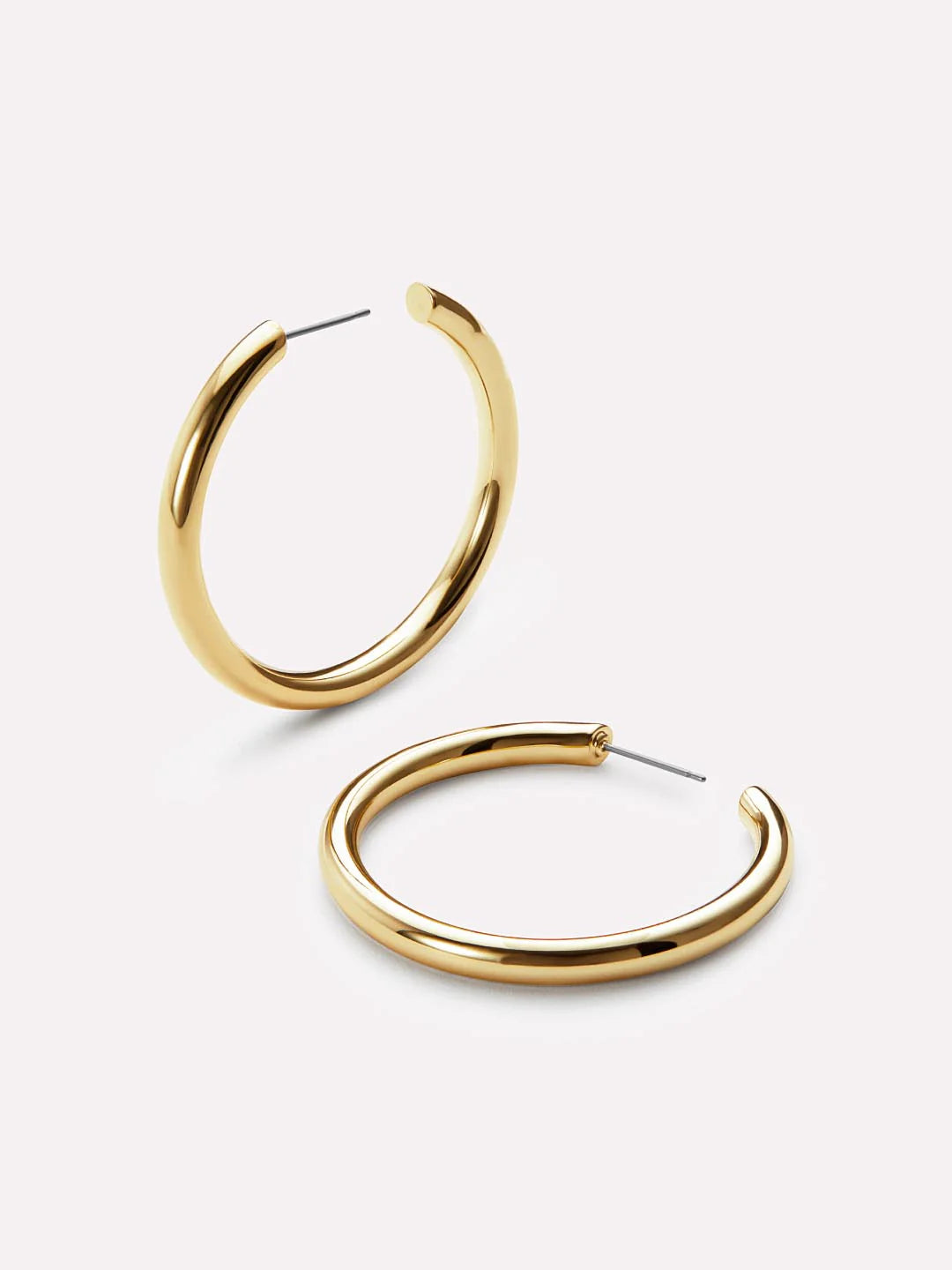 ShinePearls Medium Hoop Earrings