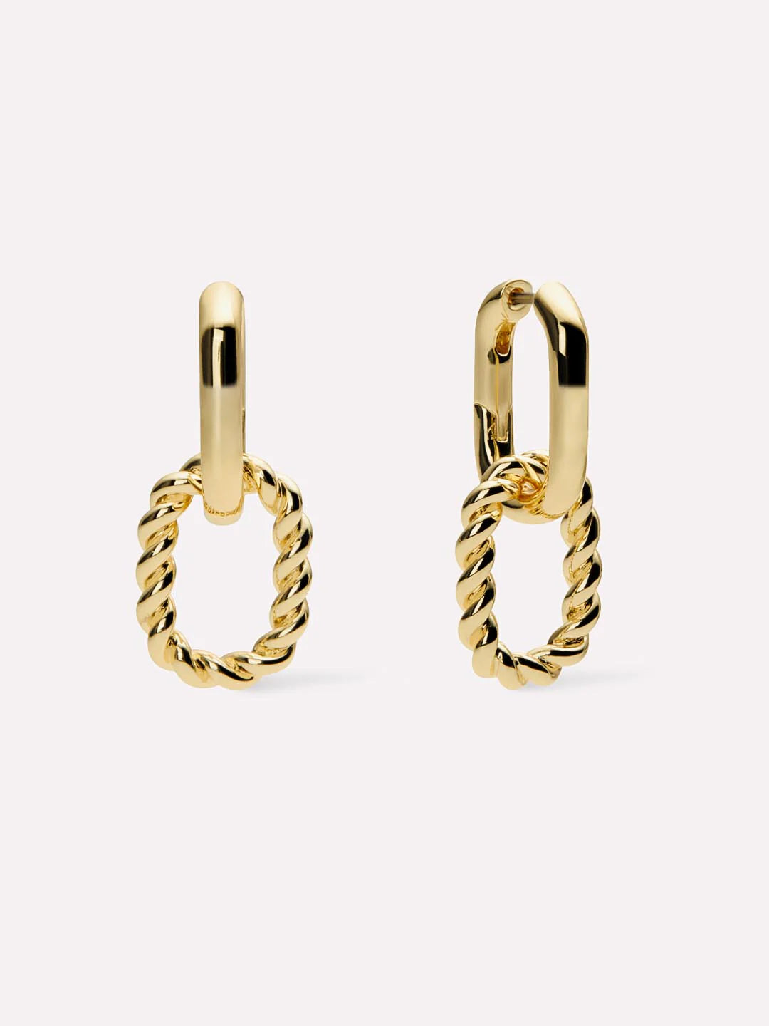 ShinePearls Double Hoop Earrings