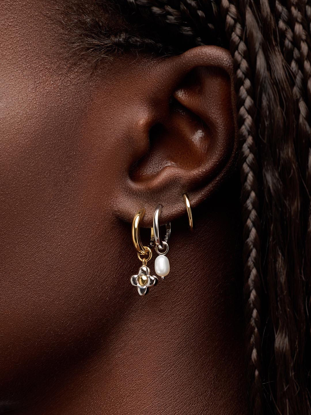 ShinePearls Flower Earrings
