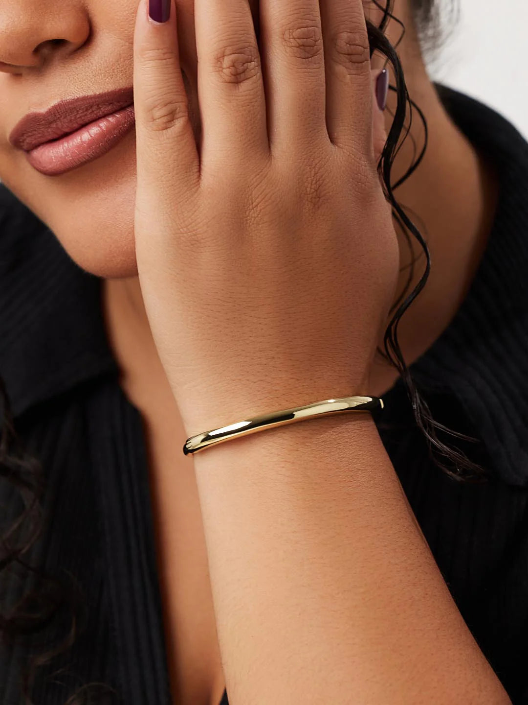 ShinePearls Gold Bangle Bracelet