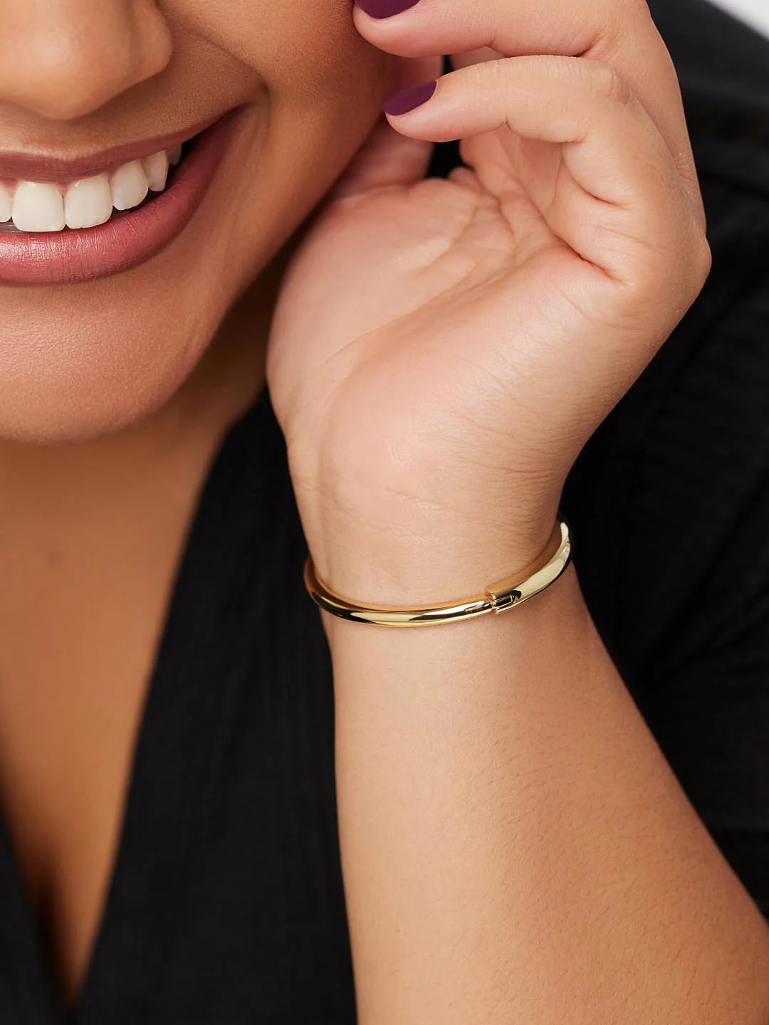 ShinePearls Gold Bangle Bracelet