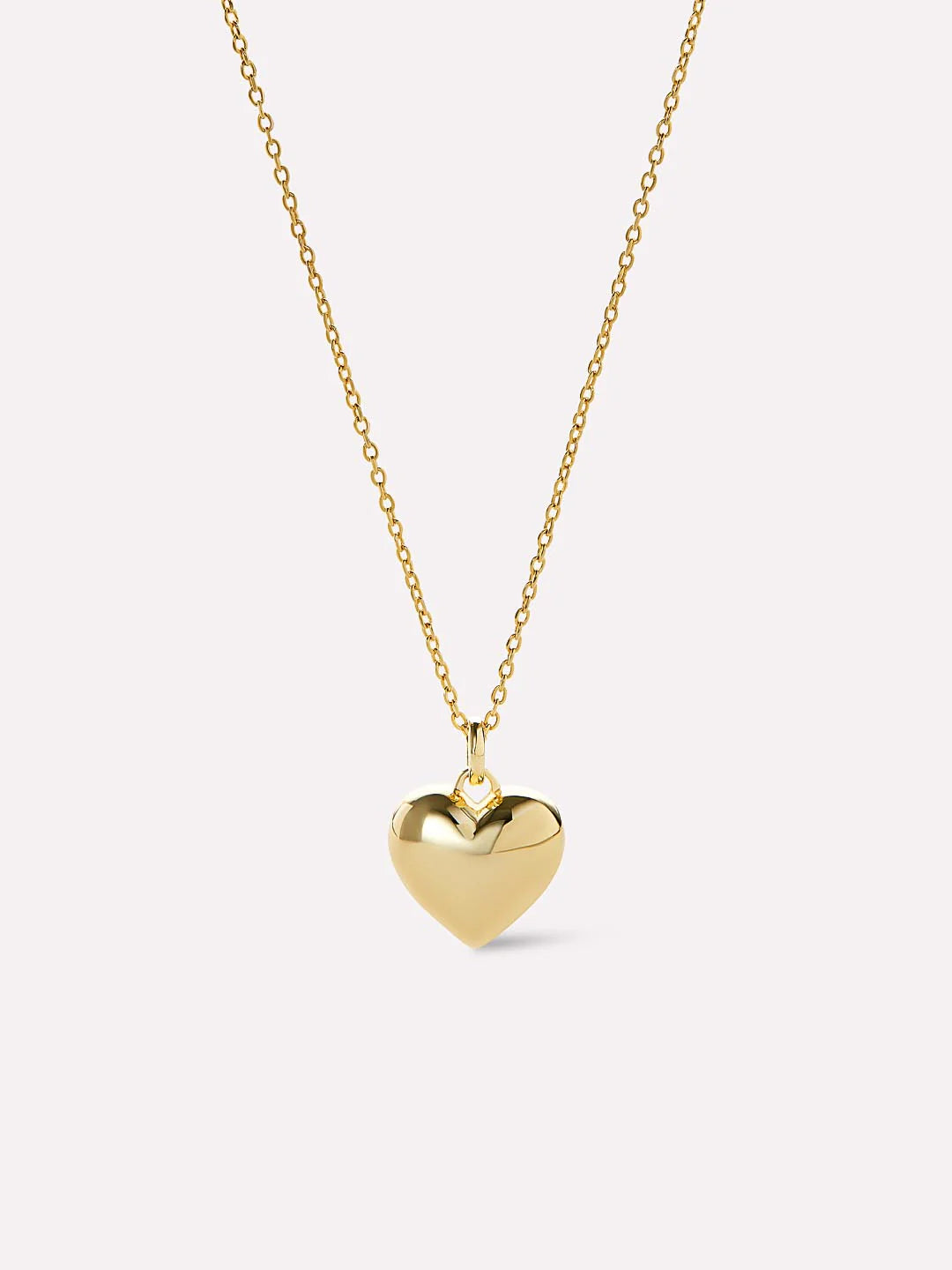 ShinePearls Gold Heart Necklace