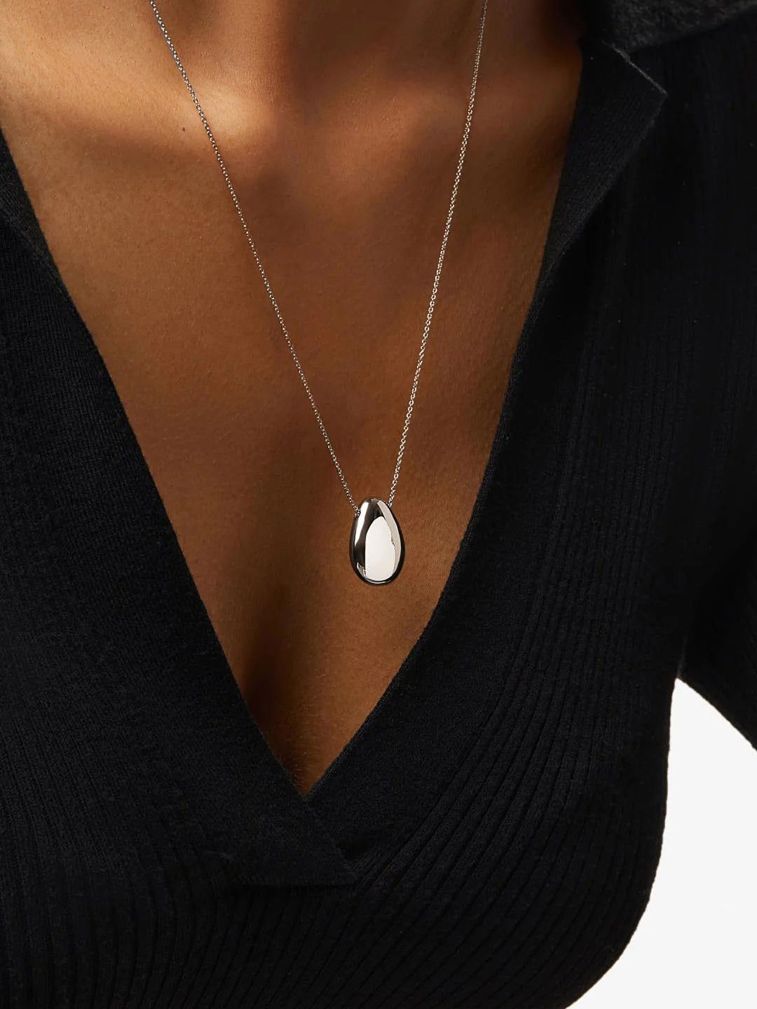 ShinePearls Silver Pendant Necklace