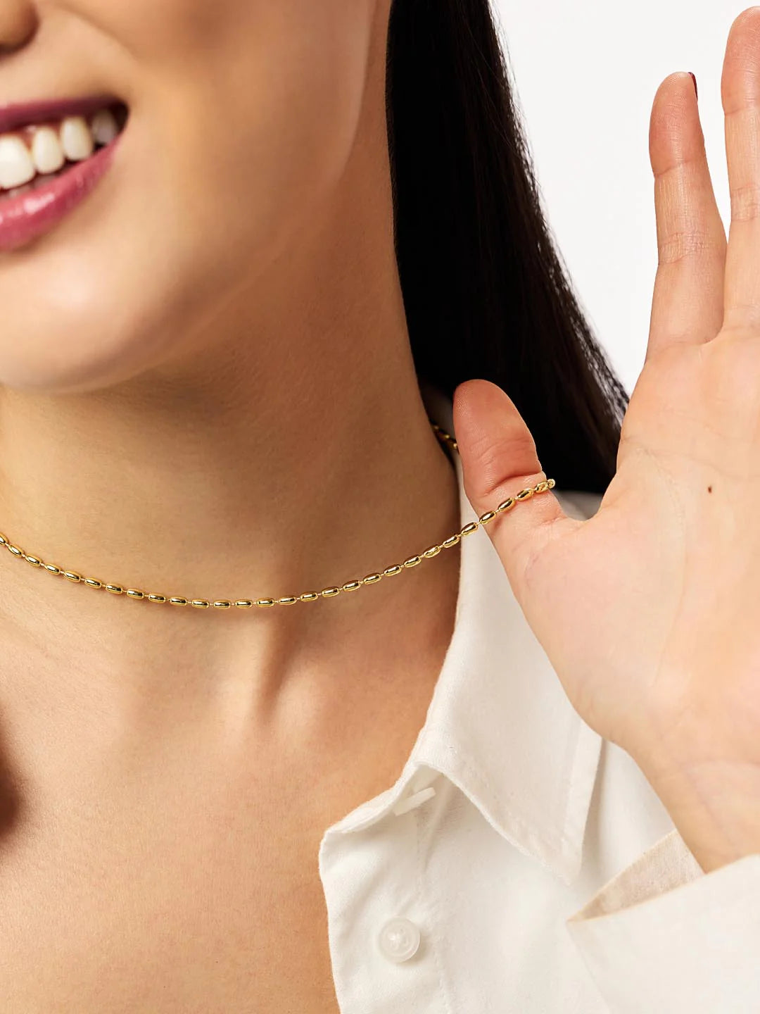 ShinePearls Ball Chain Necklace
