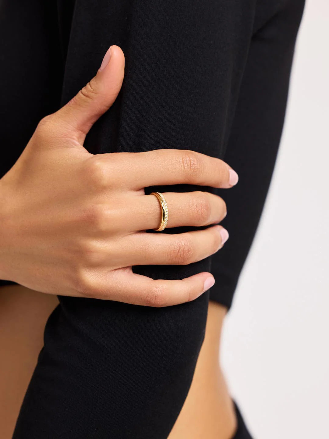 ShinePearls Gold Band Ring